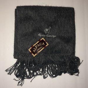 Alpaca Camargo light grey scarf
